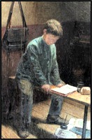 Young Scholar, An early painting by Tommaso Juglaris