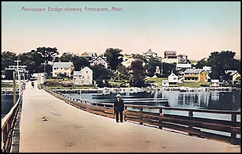 View of Annisquam Artists’s Colony from bridge