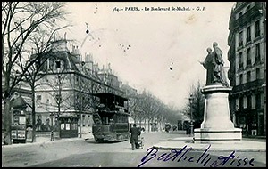 Boulevard Saint-Michel in Paris where Juglaris lived
