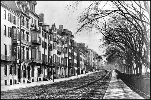 Beacon Street facing the Boston Commons