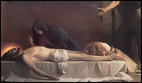 The Body of Christ, painting by Juglaris, Church of Saint Francis, Moncalieri