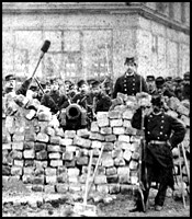 Government soldiers smashing Paris Commune during Bloody Week