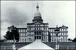 Michigan State Capitol, Lansing, in 1885
