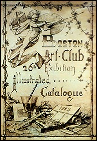 First Boston Art Club exhibition catalogue cover designed by Juglaris
