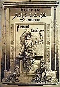 Second Boston Art Club exhibition catalogue cover designed by Juglaris