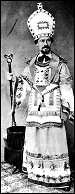 John Sartain, shown in Masonic costume