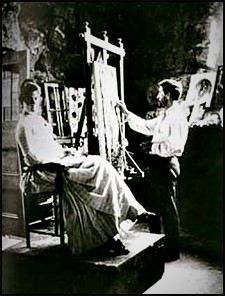 Saint-Gaudens sketching Frances Cleveland