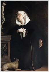 St. Margaret of Cortona, painting by Juglaris, Church of Saint Francis, Moncalieri