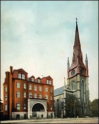 Former site of altar mural by Juglaris, Saints Peter and Paul Church, South Boston