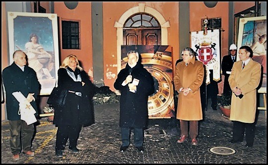 Juglaris memorial dedication outside artist's last Moncalieri home