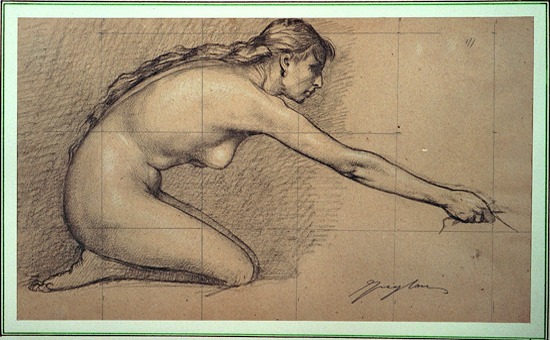 Prone female nude, by Tommaso Juglaris
